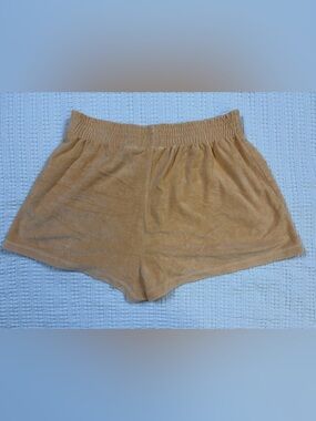 H&M Peach-Tan Terry Elastic Waist Shorts